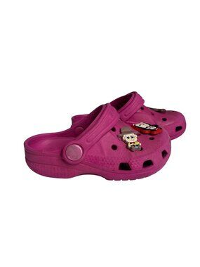 Crocs Kids Clogs Disney Charms Pink Lightweight Size Child 8